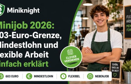 Minijob 2026: Was 603 Euro, Arbeitszeit, Urlaub und Rentenversicherung im Alltag wirklich bedeuten